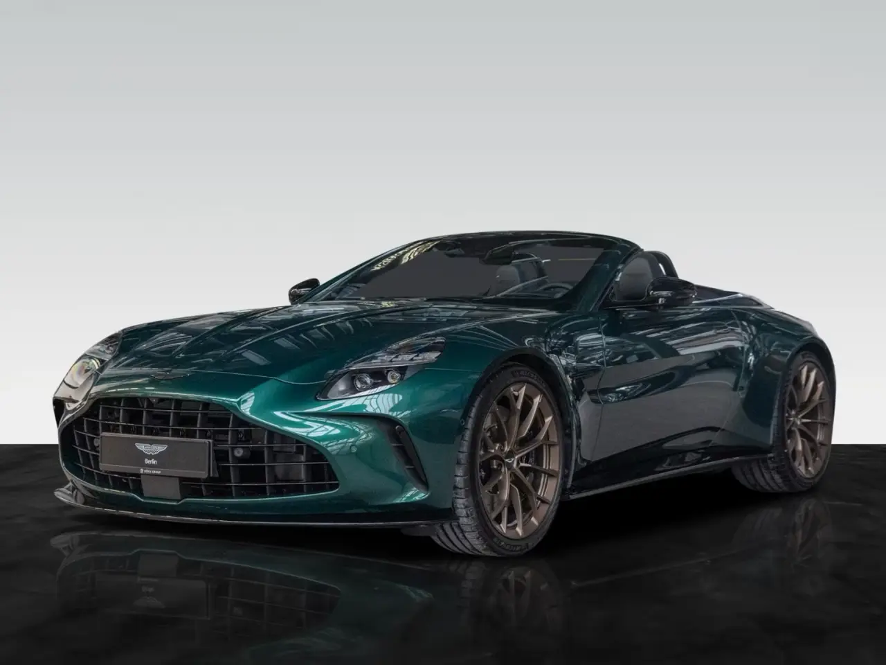 Aston Martin Vantage V8 Spider 2026, interior — Courchevel Luxury Car Rental, Courchevel. The Aston Martin Vantage V8 Spider pairs 665 hp with a roofless cabin built for two, and…