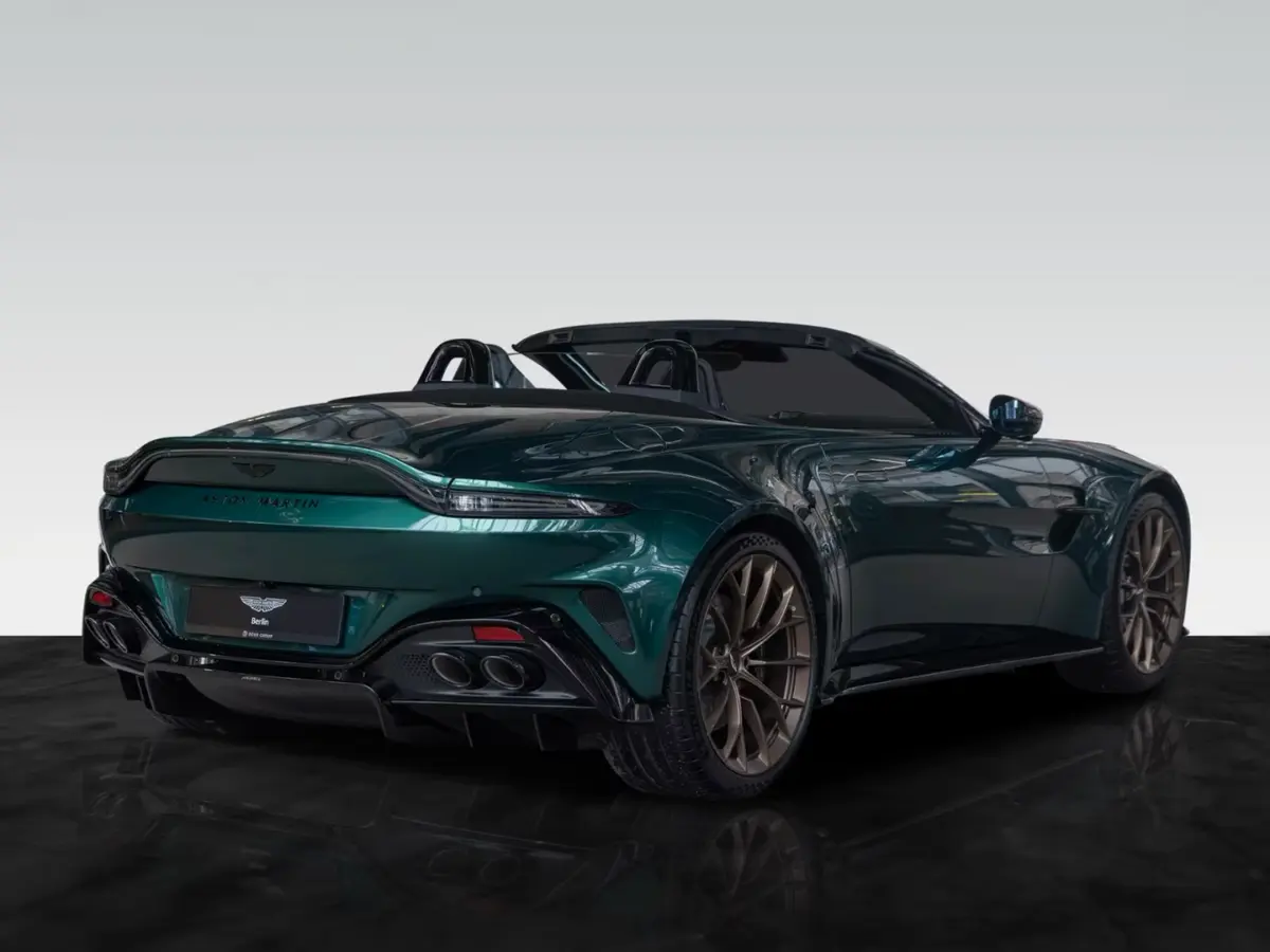 Aston Martin Vantage V8 Spider 2026, dashboard — Courchevel Luxury Car Rental, Courchevel. The Aston Martin Vantage V8 Spider pairs 665 hp with a roofless cabin built for two, and…