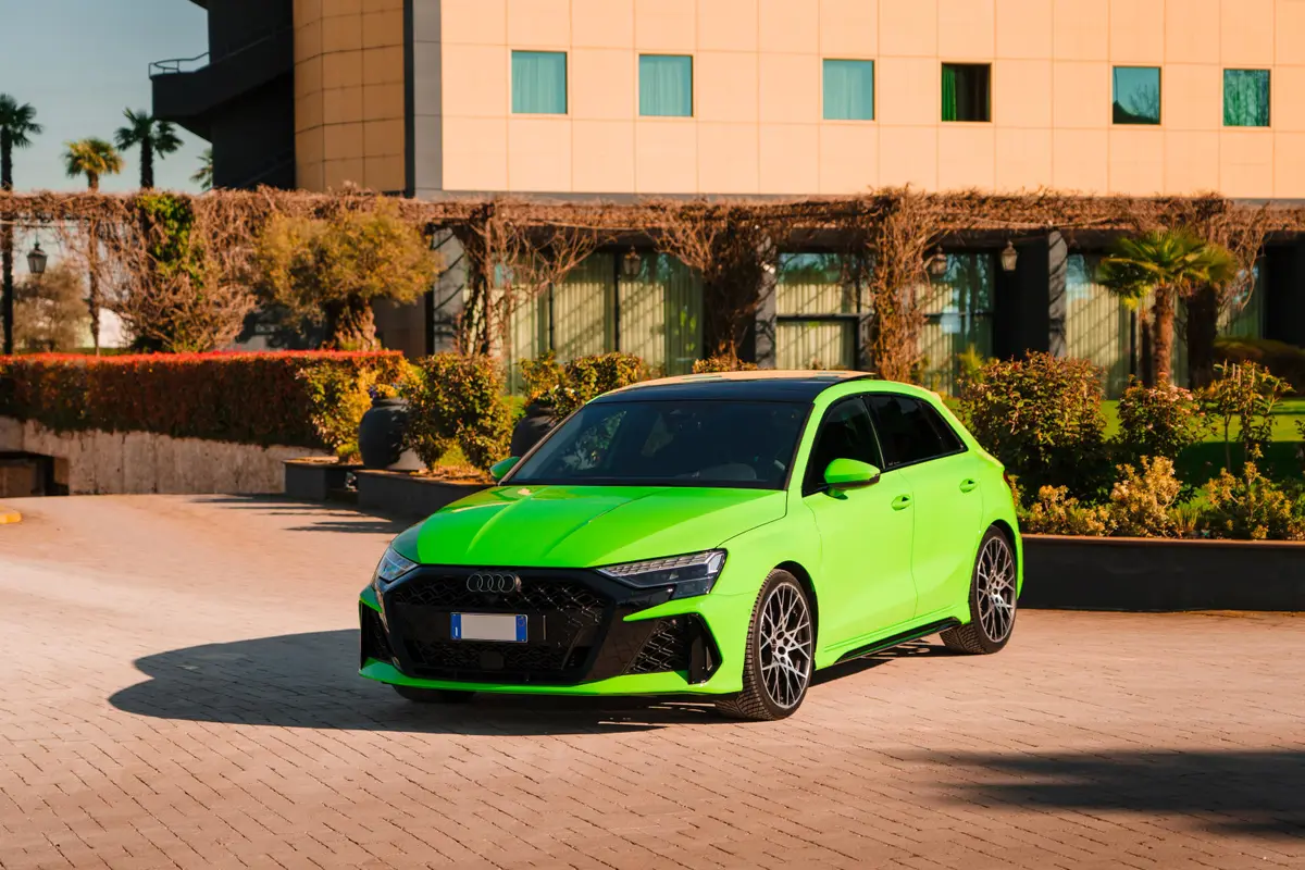 Audi RS3 Restyling 2025 — Courchevel Luxury Car Rental, Courchevel. The 2025 Audi RS3 Restyling pairs a 400 hp five-cylinder engine with quattro all-wheel…