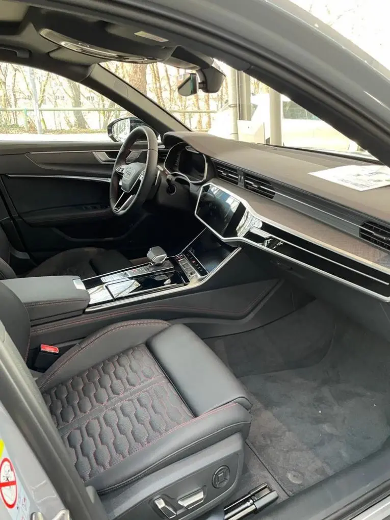 Audi RS6 Dynamic 2023, rear view — Courchevel Luxury Car Rental, Courchevel. The Audi RS6 Dynamic pairs a 621 hp twin-turbo V8 with a five-seat estate body, a…