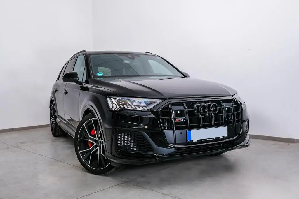 Audi SQ7 2025, interior — Courchevel Luxury Car Rental, Courchevel. The Audi SQ7 pairs a 507 hp V8 with the composure of a full-size SUV, which is exactly…