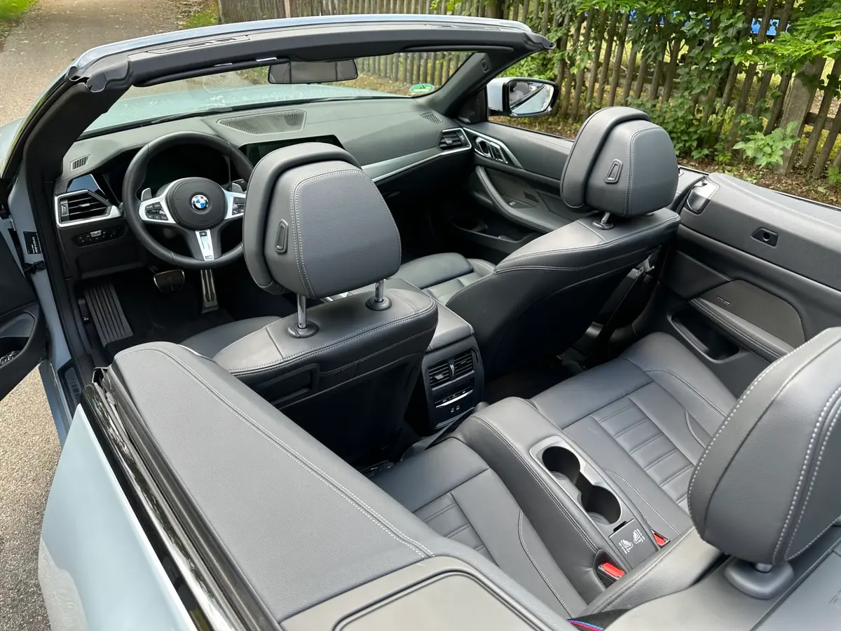 BMW 430i Cabrio 2023, dashboard — Courchevel Luxury Car Rental, Courchevel. The BMW 430i Cabrio brings 245 hp and four seats to a fleet otherwise weighted toward…