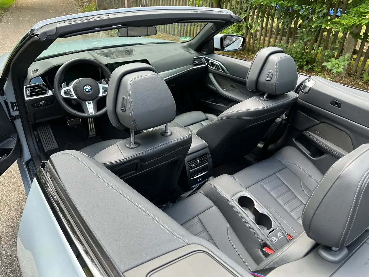 BMW 430i Cabrio 2023, dashboard — Courchevel Luxury Car Rental, Courchevel. The BMW 430i Cabrio brings 245 hp and four seats to a fleet otherwise weighted toward…