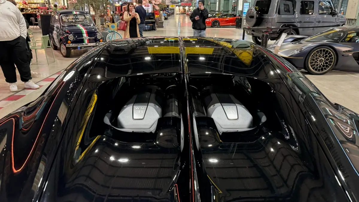 Bugatti Chiron 110 Ani 2019, rear view — Courchevel Luxury Car Rental, Courchevel. The Bugatti Chiron 110 Ans is not a car you book to save time getting somewhere; it is…