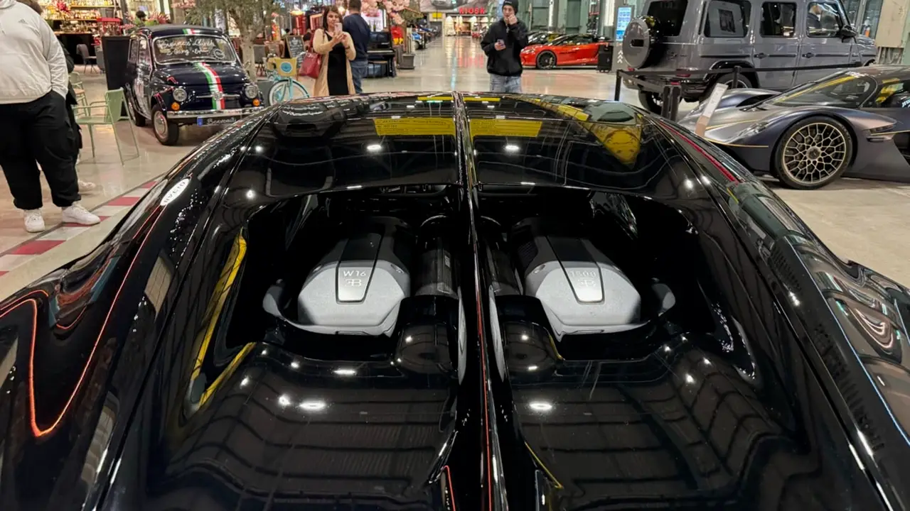 Bugatti Chiron 110 Ani 2019, rear view — Courchevel Luxury Car Rental, Courchevel. The Bugatti Chiron 110 Ans is not a car you book to save time getting somewhere; it is…