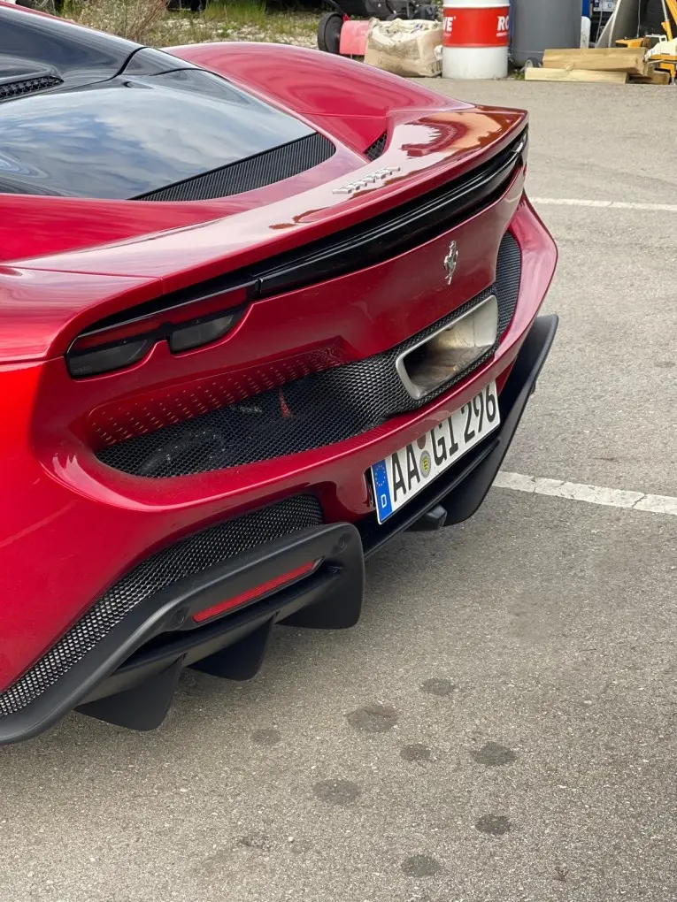 Ferrari 296 GTS Spider 2025, rear view — Courchevel Luxury Car Rental, Courchevel. The 2025 Ferrari 296 GTS Spider brings 819 hp to a two-seat cabin built for open-air…