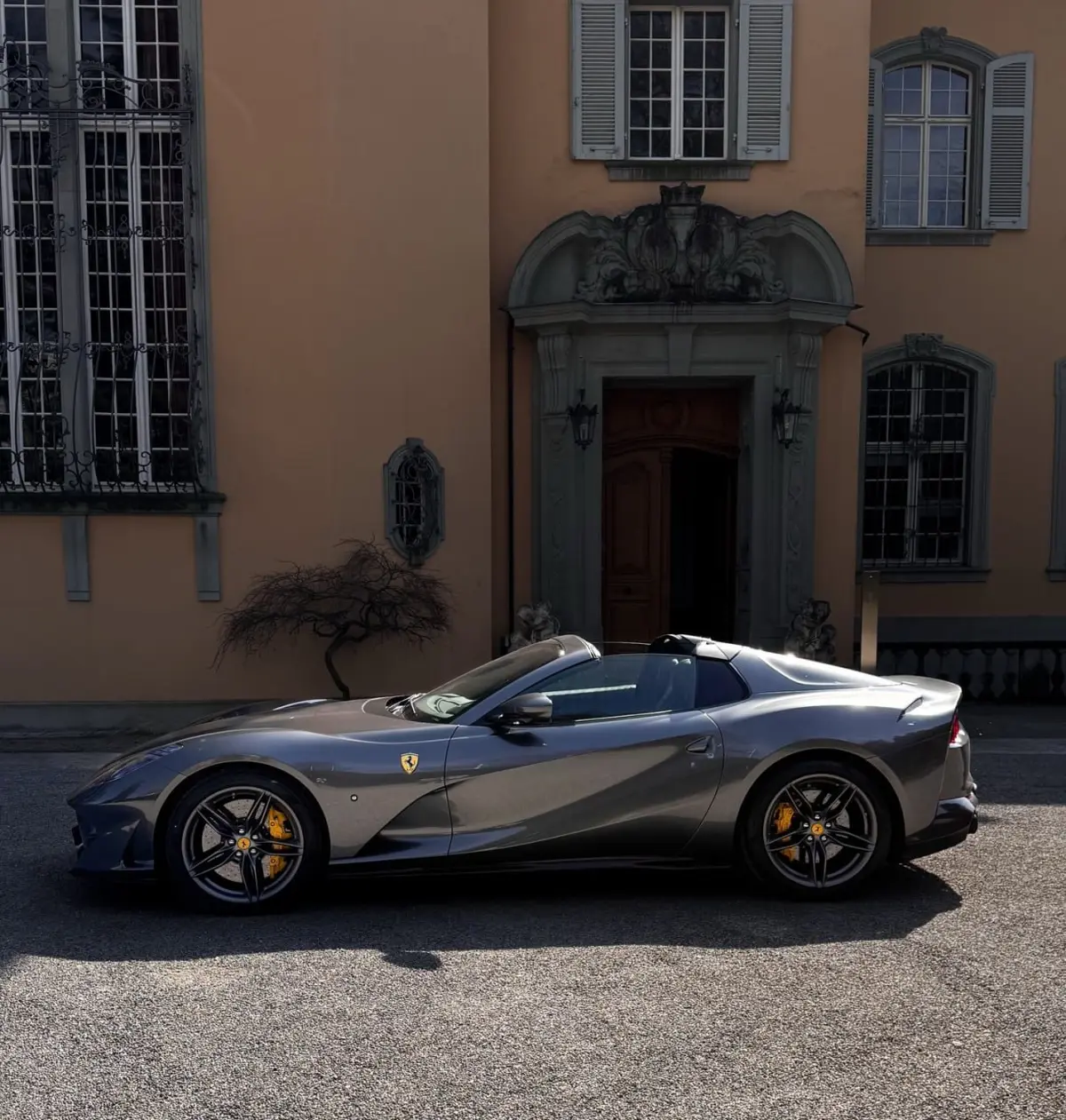 Ferrari 812 GTS 2024, exterior — Courchevel Luxury Car Rental, Courchevel. The Ferrari 812 GTS is a naturally aspirated V12 statement, 800 hp sent to the rear…