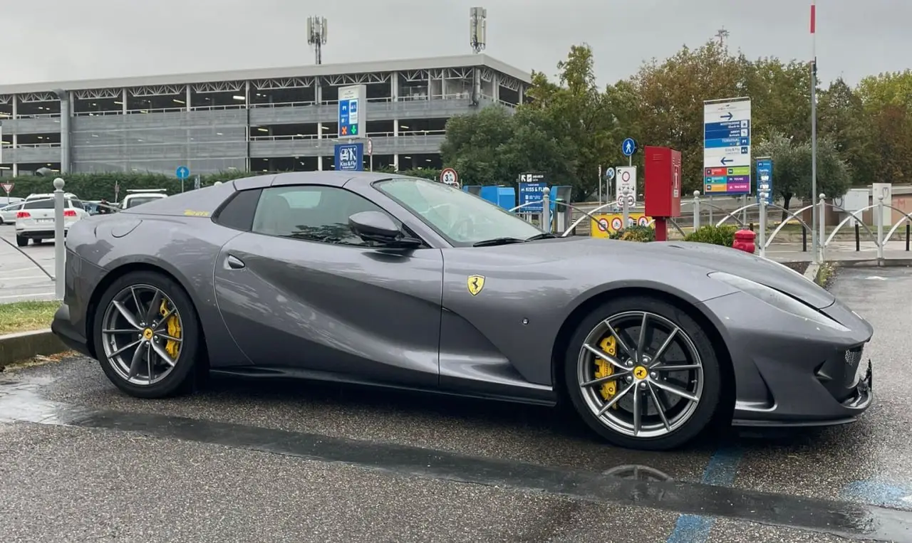 Ferrari 812 GTS 2024, rear view — Courchevel Luxury Car Rental, Courchevel. The Ferrari 812 GTS is a naturally aspirated V12 statement, 800 hp sent to the rear…