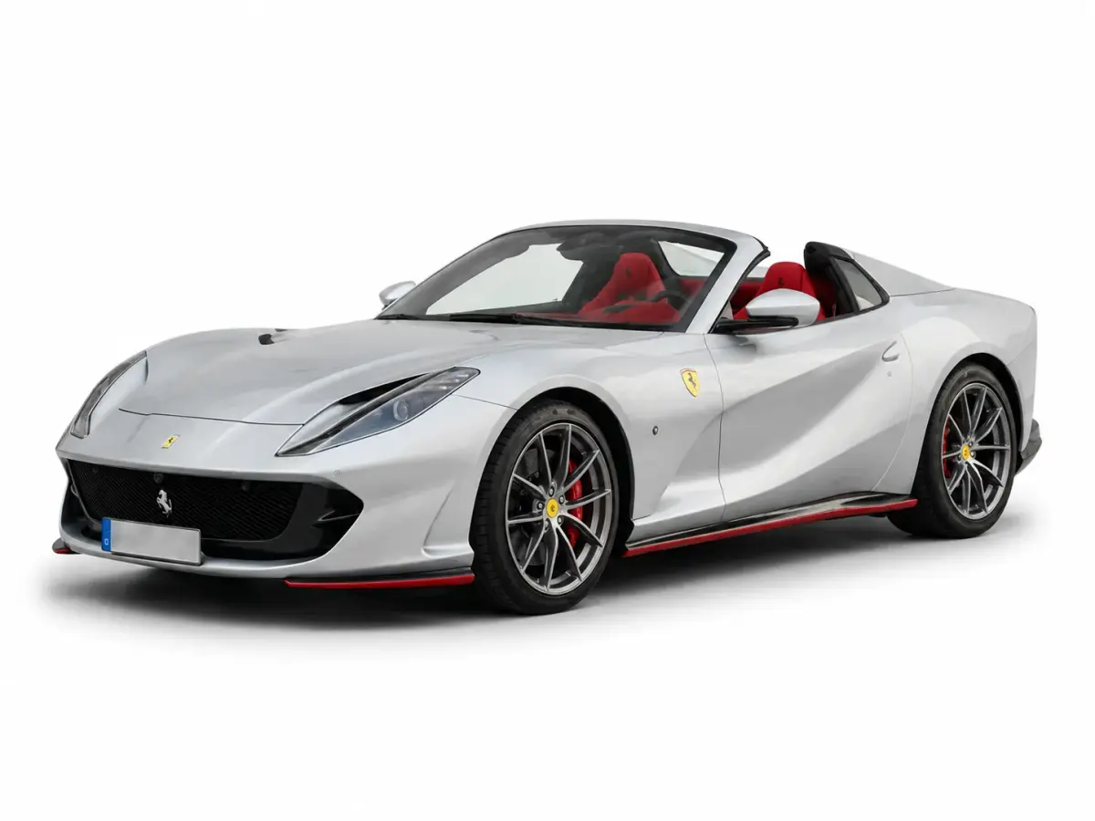 Ferrari 812 GTS 2024, exterior — Courchevel Luxury Car Rental, Courchevel. The 2024 Ferrari 812 GTS pairs a naturally aspirated V12 producing 789 hp with a rare…