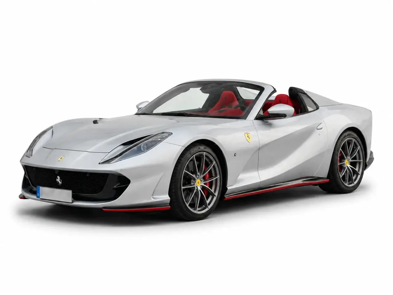 Ferrari 812 GTS 2024, exterior — Courchevel Luxury Car Rental, Courchevel. The 2024 Ferrari 812 GTS pairs a naturally aspirated V12 producing 789 hp with a rare…