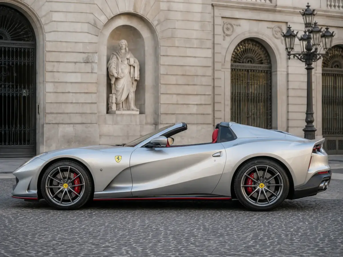 Ferrari 812 GTS 2024, dashboard — Courchevel Luxury Car Rental, Courchevel. The Ferrari 812 GTS is a naturally aspirated V12 statement, 800 hp sent to the rear…