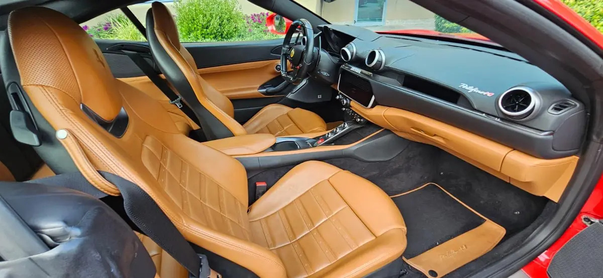 Ferrari Portofino M 2023, exterior — Courchevel Luxury Car Rental, Courchevel. The Ferrari Portofino M pairs a 620 hp V8 with real usability: four seats, a retractable…