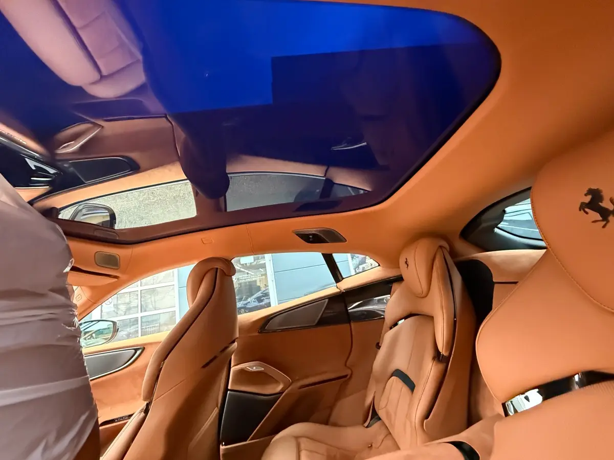Ferrari Purosangue 2024, interior — Courchevel Luxury Car Rental, Courchevel. The Purosangue is Ferrari's answer to a genuine contradiction: five real seats and 715 hp…