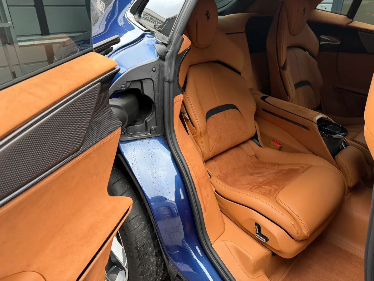 Ferrari Purosangue 2024, dashboard — Courchevel Luxury Car Rental, Courchevel. The Purosangue is Ferrari's answer to a genuine contradiction: five real seats and 715 hp…