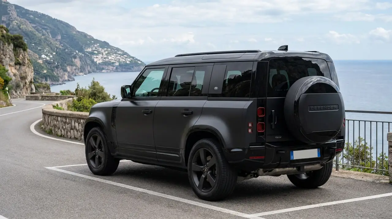 Land Rover Defender 2024, dashboard — Courchevel Luxury Car Rental, Courchevel. The 2024 Land Rover Defender brings a different character to the fleet than the lower,…