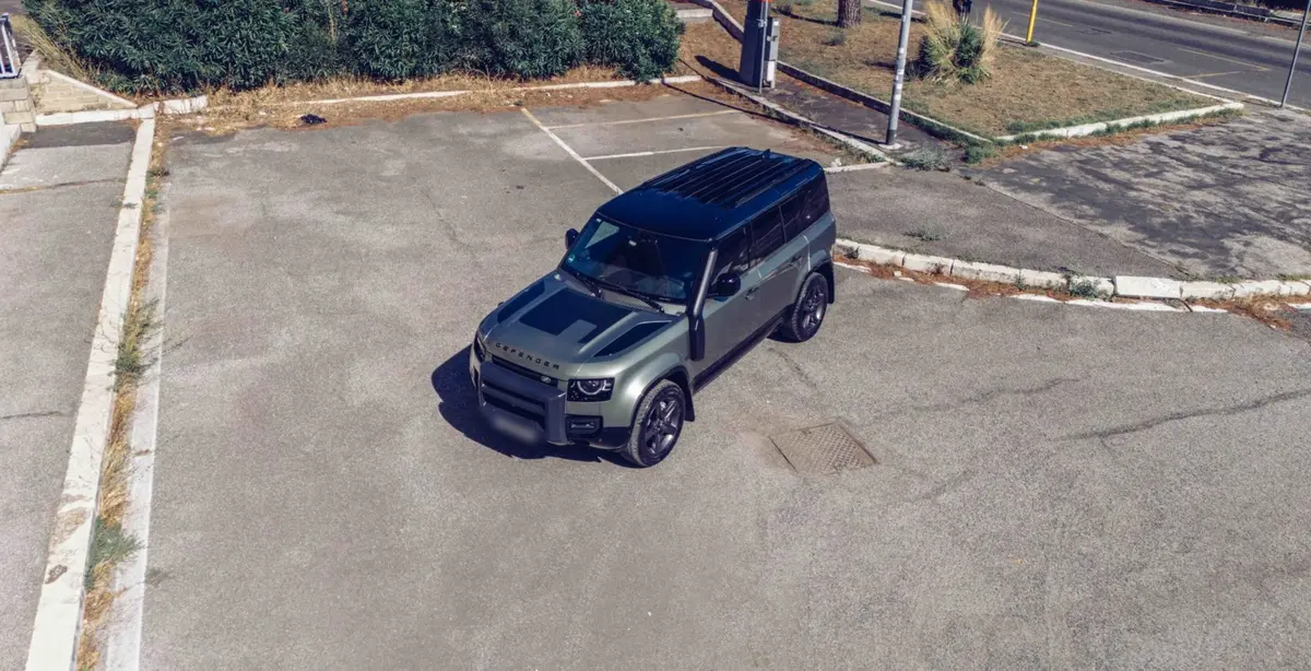 Land Rover Defender X-Dynamic 7 seater 2024, rear view — Courchevel Luxury Car Rental, Courchevel. The Defender X-Dynamic's seven seats and boxy, upright cabin make it one of the few…