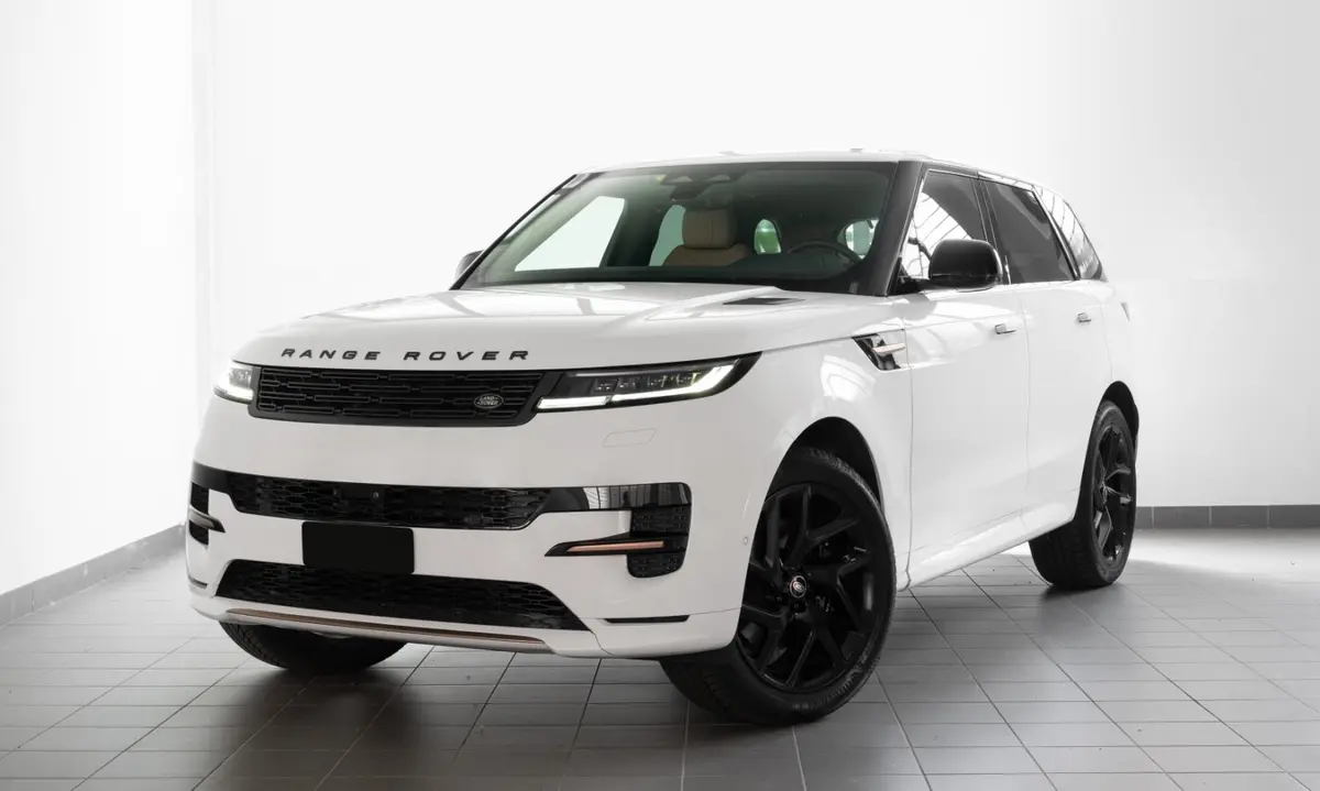 Land Rover Range Rover Sport 2025, rear view — Courchevel Luxury Car Rental, Courchevel. The 2025 Range Rover Sport brings 400 hp and five seats to the kind of driving that…