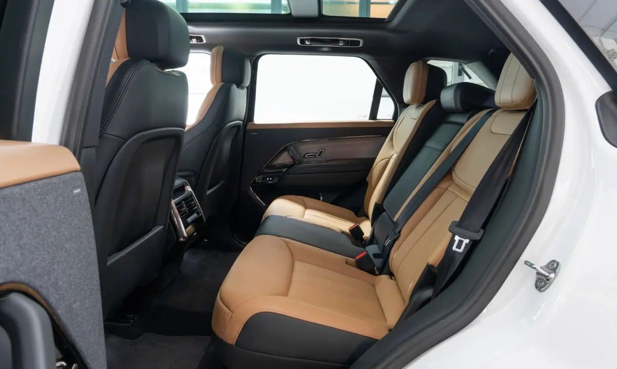Land Rover Range Rover Sport 2025, side profile — Courchevel Luxury Car Rental, Courchevel. The 2025 Range Rover Sport brings 400 hp and five seats to the kind of driving that…