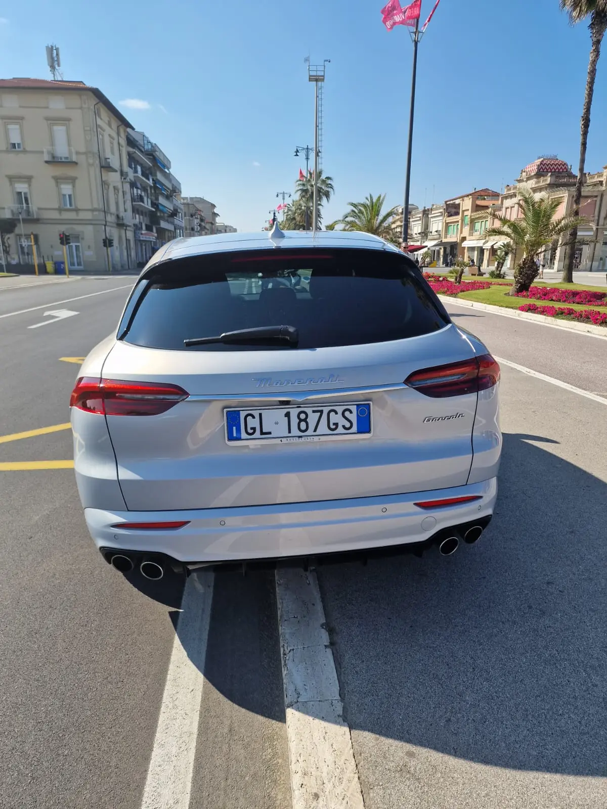 Maserati Grecale GT 2025, exterior — Courchevel Luxury Car Rental, Courchevel. The 2025 Maserati Grecale GT sits in the fleet as a straightforward, five-seat SUV choice…