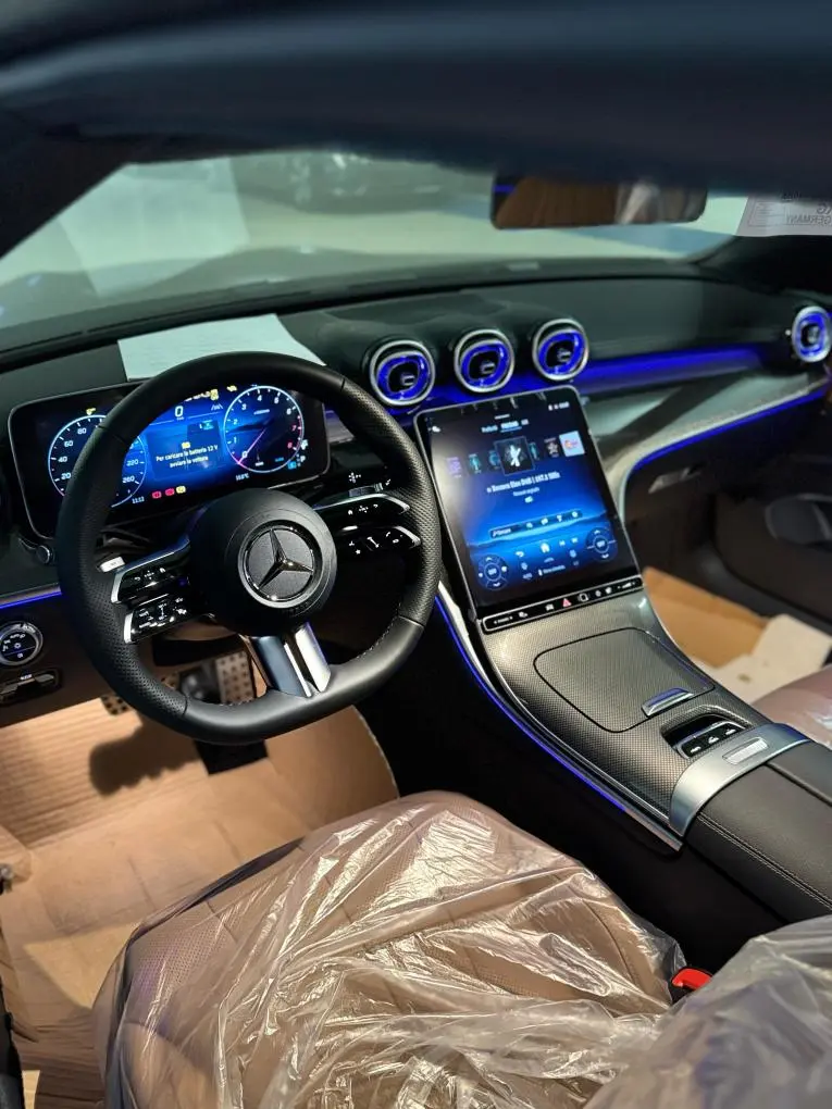 Mercedes Benz CLE 300 Cabriolet AMG Premium 2025, front view — Courchevel Luxury Car Rental, Courchevel. The Mercedes-Benz CLE 300 Cabriolet AMG Premium is built for open-top comfort rather than…