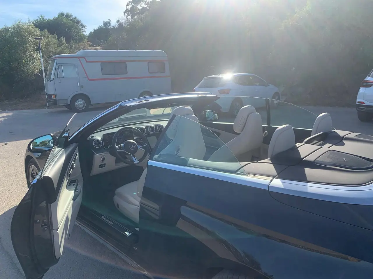 Mercedes Benz CLE Cabrio 2025, rear view — Courchevel Luxury Car Rental, Courchevel. The Mercedes Benz CLE Cabrio brings a straightforward kind of comfort to a convertible:…