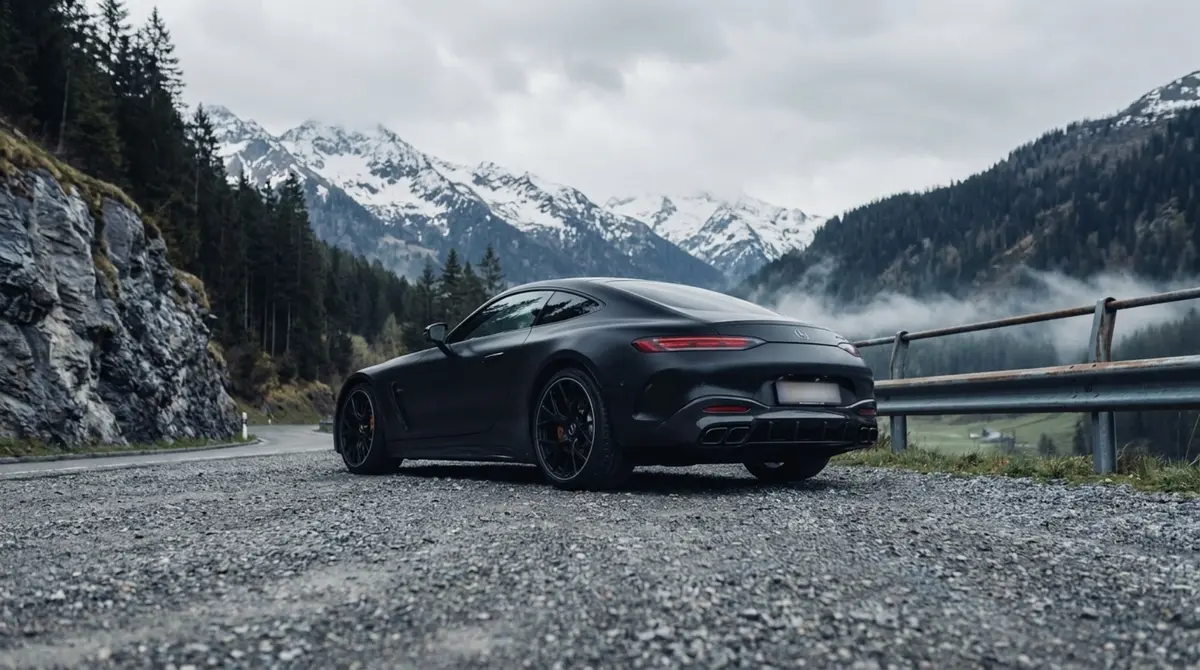 Mercedes Benz GT63 AMG Coupe 2024, front view — Courchevel Luxury Car Rental, Courchevel. The 2024 Mercedes Benz GT63 AMG Coupe pairs a 577 hp engine with a strict two-seat cabin,…