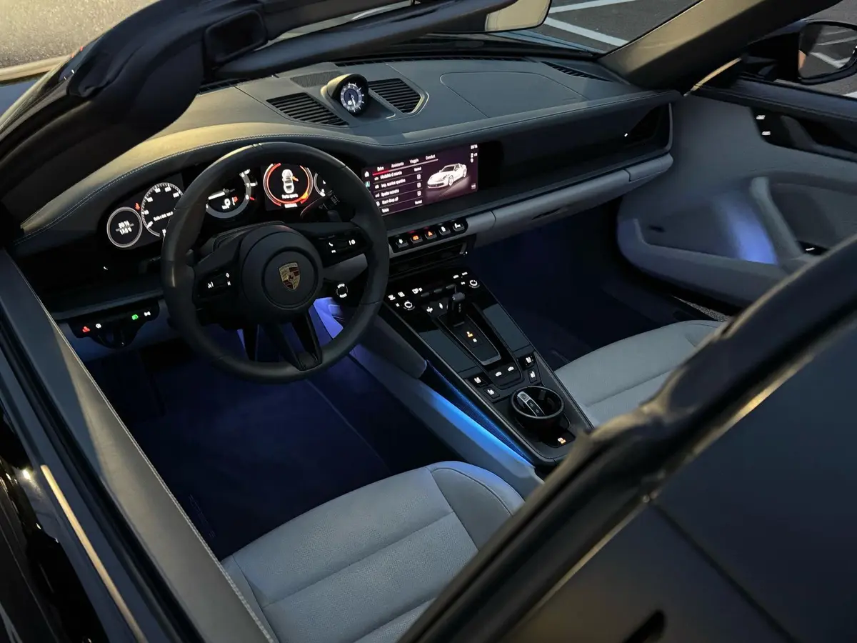 Porsche 911 Targa 2025, exterior — Courchevel Luxury Car Rental, Courchevel. The 2025 Porsche 911 Targa pairs 541 hp with the model's signature roll hoop and…