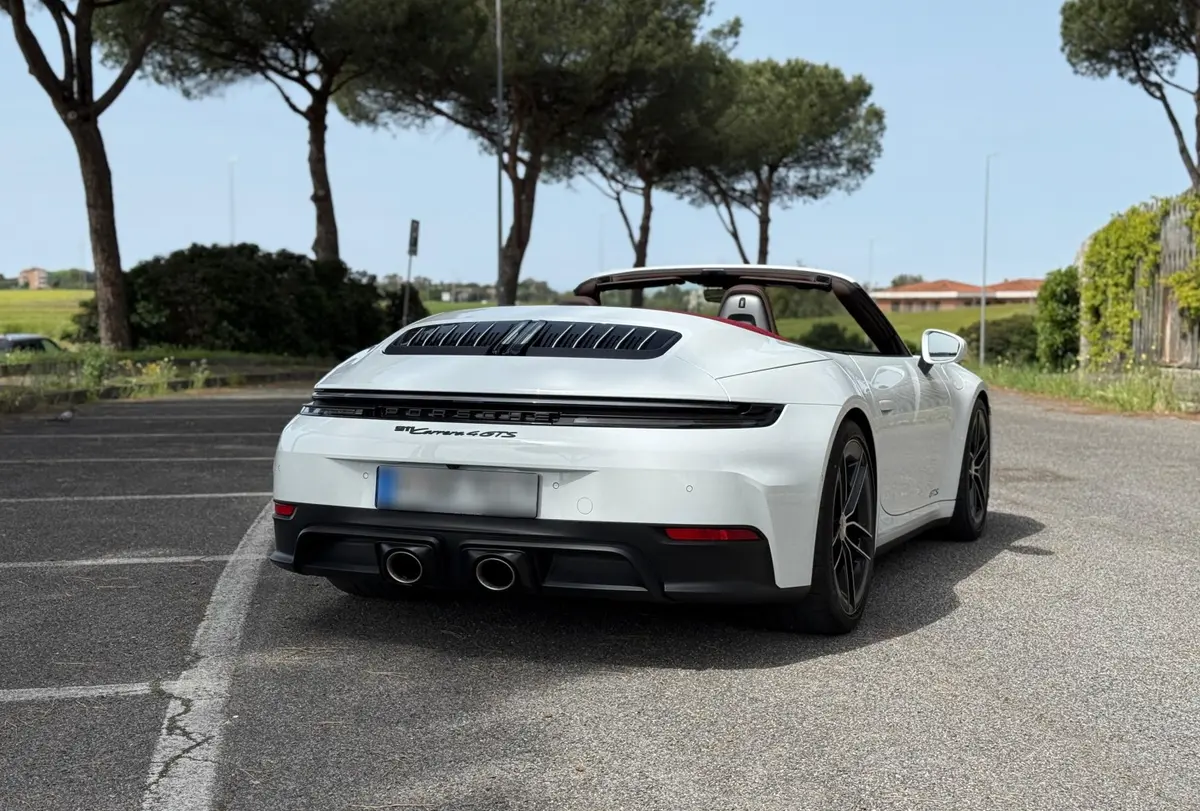 Porsche 992.2 Carrera 4 GTS Cabrio 2025, rear view — Courchevel Luxury Car Rental, Courchevel. The Porsche 992.2 Carrera 4 GTS Cabrio pairs 540 hp with all-wheel drive, a combination…
