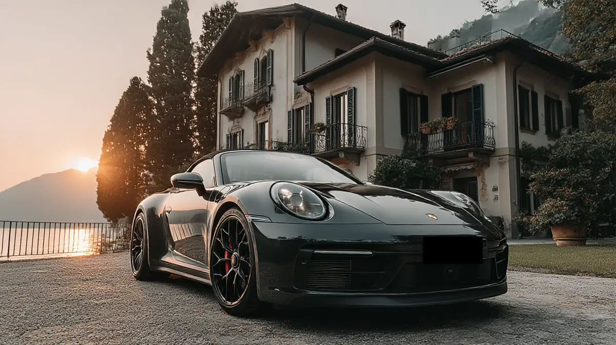Porsche 992 Carrera 4 GTS Cabrio 2024, rear view — Courchevel Luxury Car Rental, Courchevel. The 2024 Porsche 992 Carrera 4 GTS Cabrio pairs 480 hp with all-wheel drive, a…