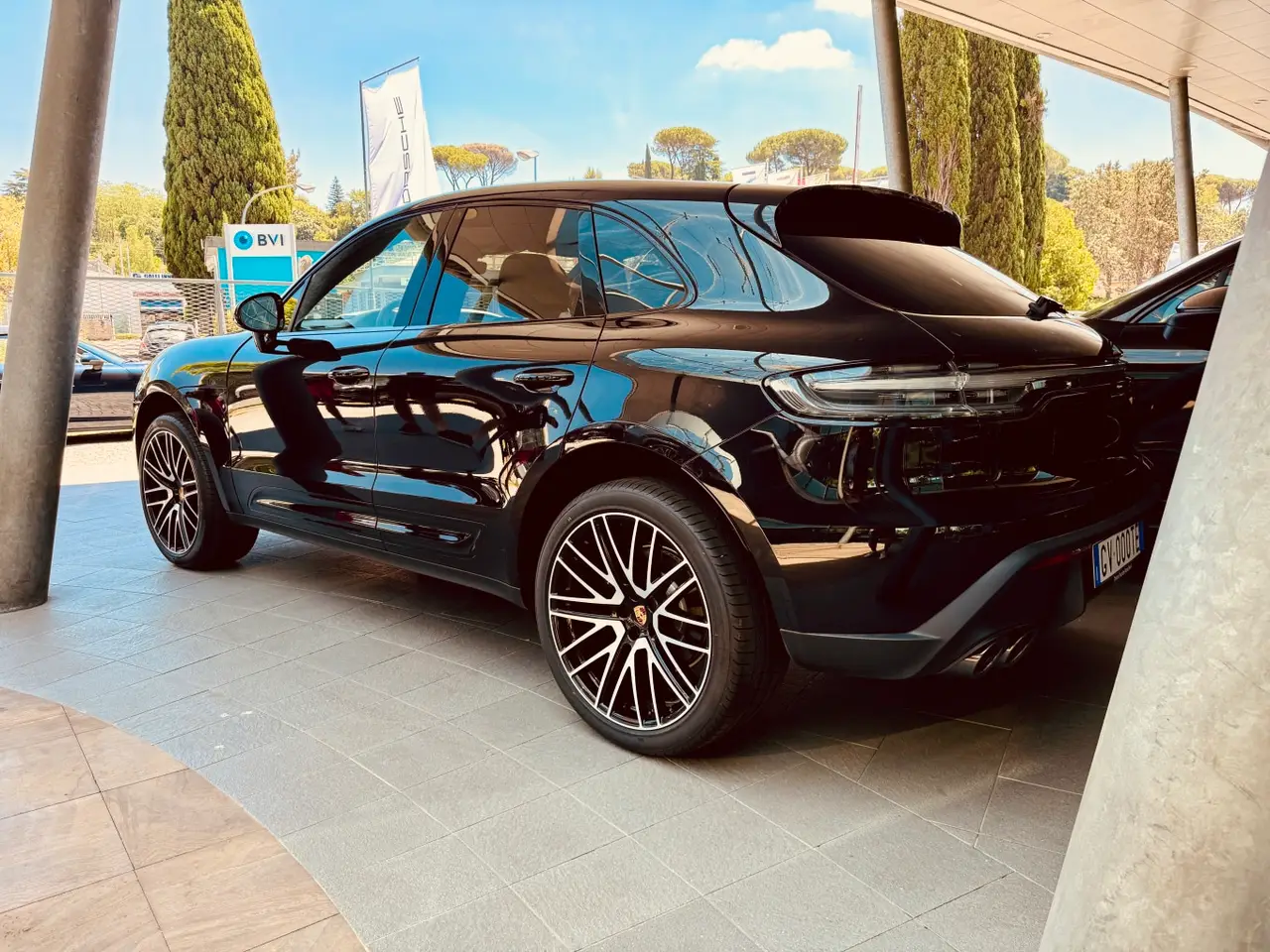 Porsche Macan 2024, rear view — Courchevel Luxury Car Rental, Courchevel. The 2024 Porsche Macan brings a practical, composed character to a resort where road…