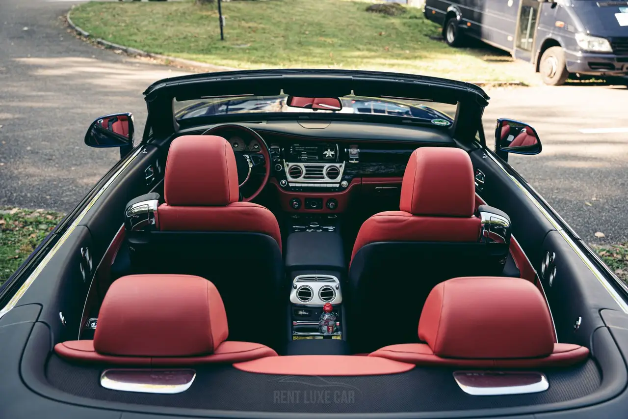 Rolls-Royce Dawn 2022, dashboard — Courchevel Luxury Car Rental, Courchevel. The Rolls-Royce Dawn brings 563 hp and four-seat comfort to Courchevel with a character…