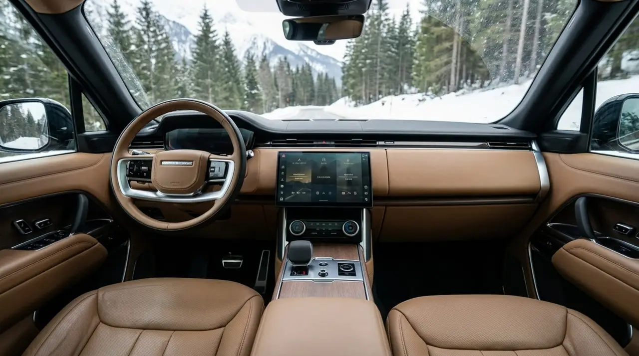 Rover Range Rover Autobiography P530 2026, interior — Courchevel Luxury Car Rental, Courchevel. The 2026 Range Rover Autobiography P530 brings 530 hp and a five-seat cabin to the kind…