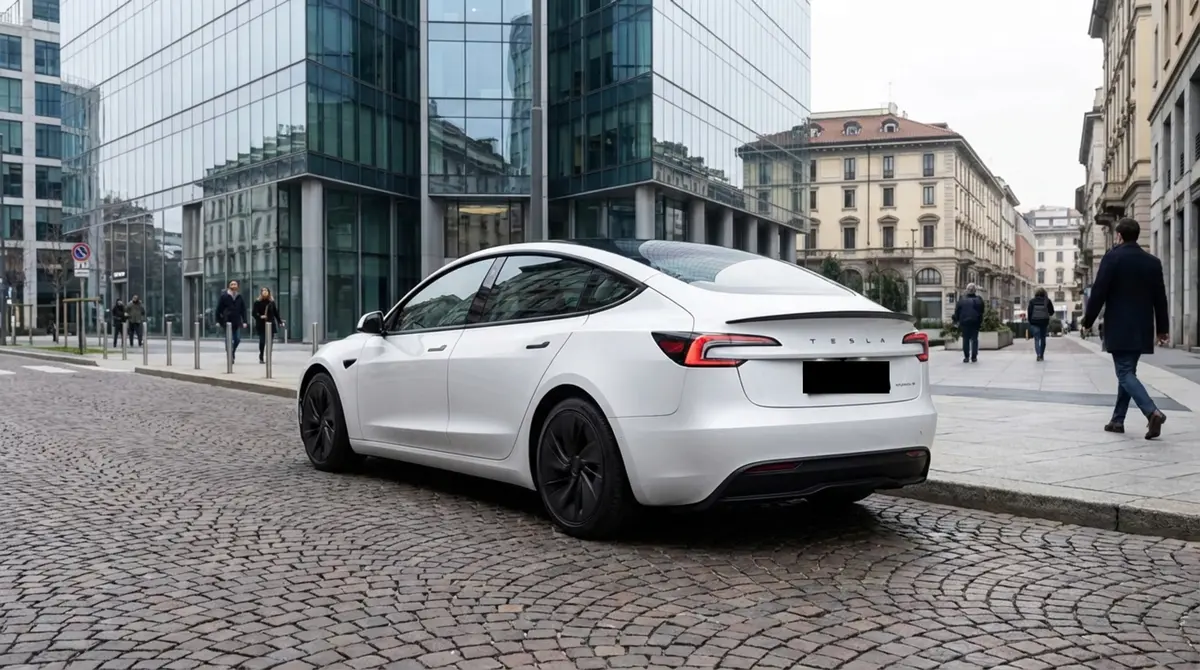Tesla Model 3 Performance 2026, exterior — Courchevel Luxury Car Rental, Courchevel. The 2026 Tesla Model 3 Performance brings 510 hp and instant electric torque to a car…