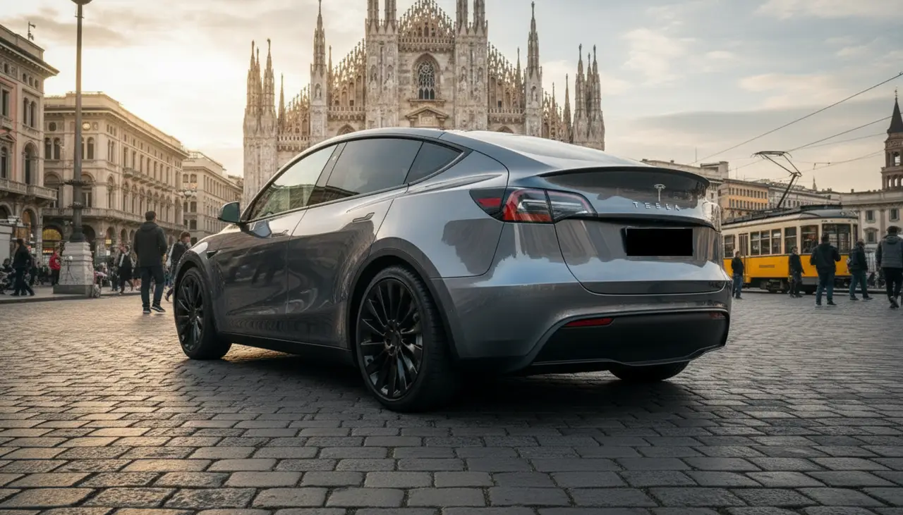 Tesla Model Y Long Range 2023, exterior — Courchevel Luxury Car Rental, Courchevel. The 2023 Tesla Model Y Long Range brings a different kind of drive to the valley:…