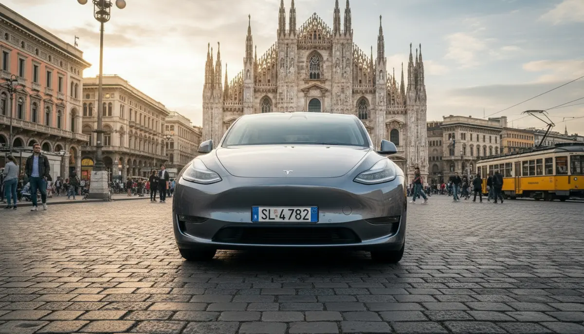 Tesla Model Y Long Range 2023, front view — Courchevel Luxury Car Rental, Courchevel. The 2023 Tesla Model Y Long Range brings a different kind of drive to the valley:…